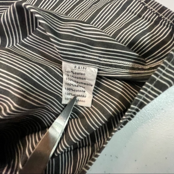 Lacoste Mens Size XL Super Sharp Stripped Button Up Shirt Size 44 - Picture 5 of 6